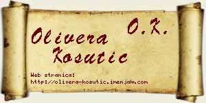 Olivera Košutić vizit kartica